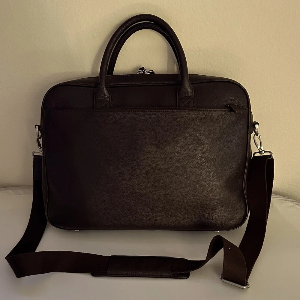 Samsonite Dark Brown Faux Leather Briefcase